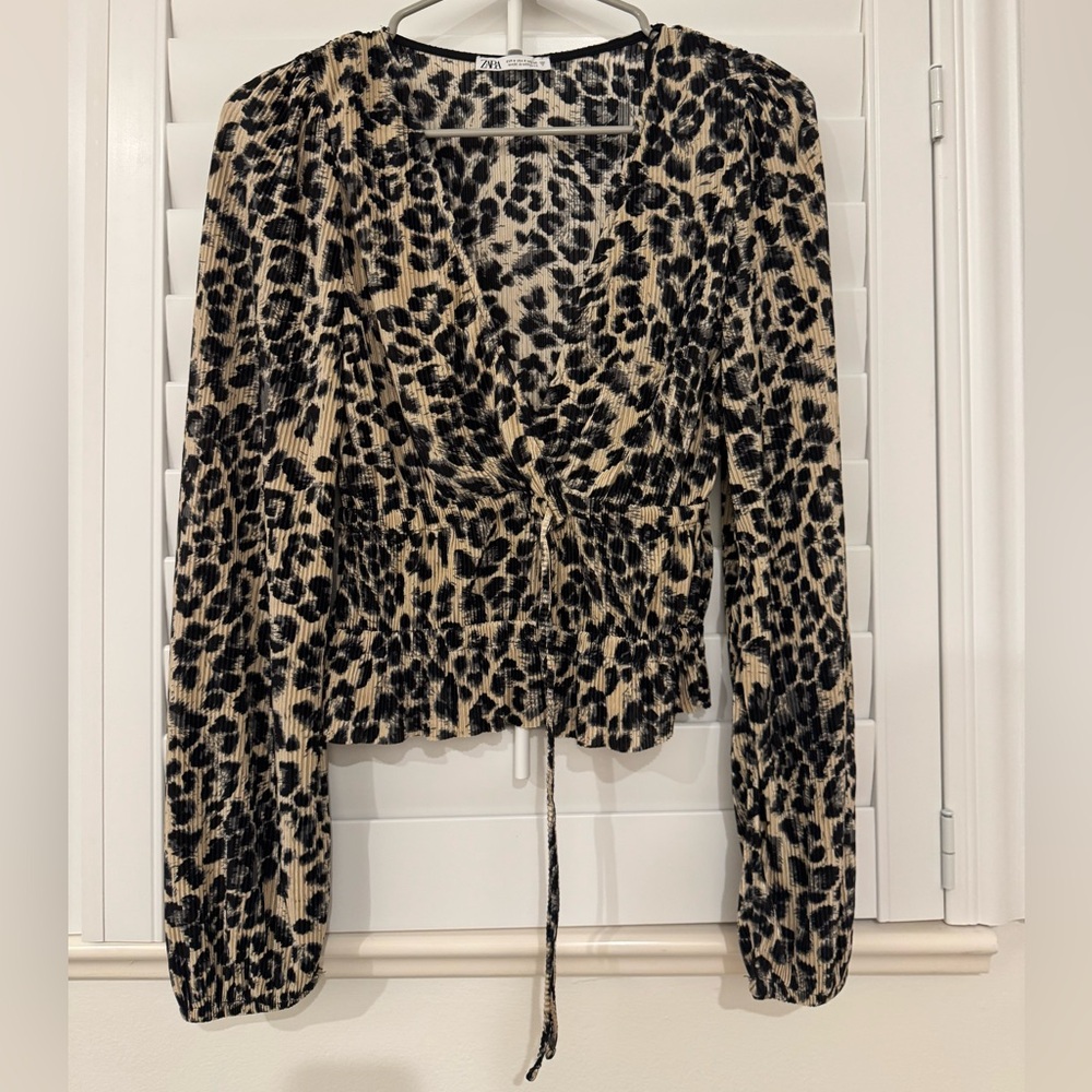 Zara Leopard Print Top